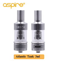 Electronic Cigarette Aspire Atlantis Atomizer Tank E-cigarette Cartridge 0.5ohm Coil  3ml Capacity Fit 510 Thread Vape Vaporizer