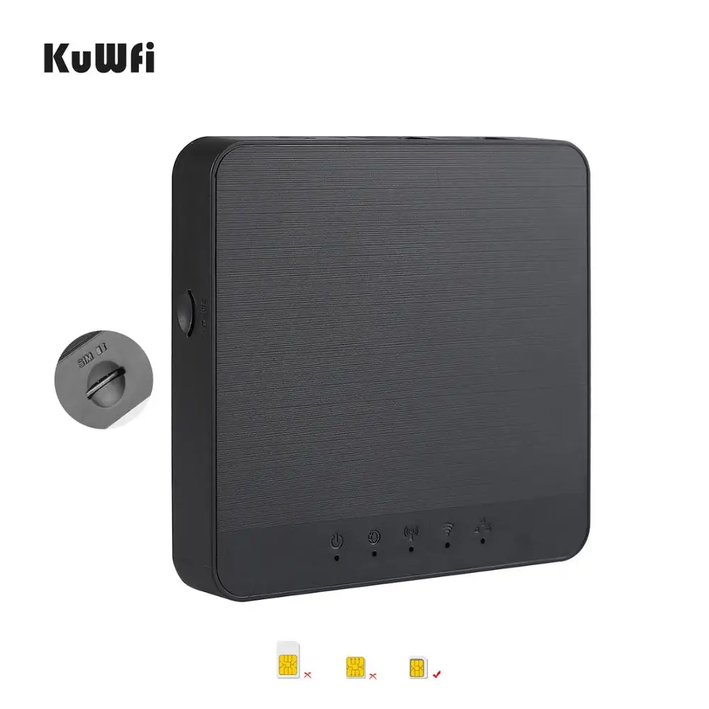 KuWFi 4G Tasche Wifi Router Entsperrt Mobile 4G SIM Router 150Mbps Mobile Wireless AP Router Unterstützt 25 wifi Benutzer