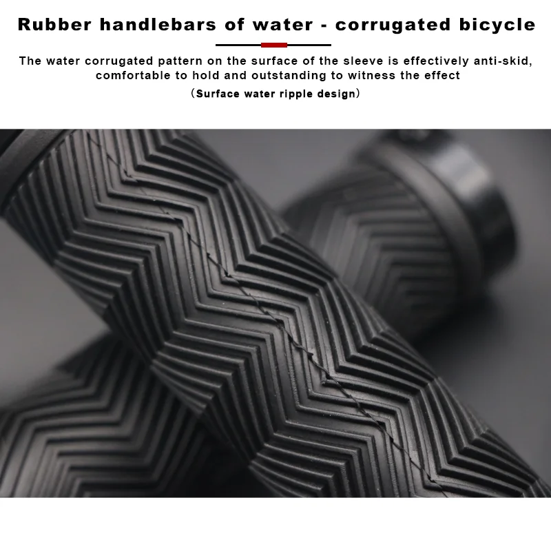 1pair Bicycle Handlebar Grips MTB Road Bike Handle Bar End Anti-Slip Rubber Mountain Cycling Soft Lock On Handlebar Cover