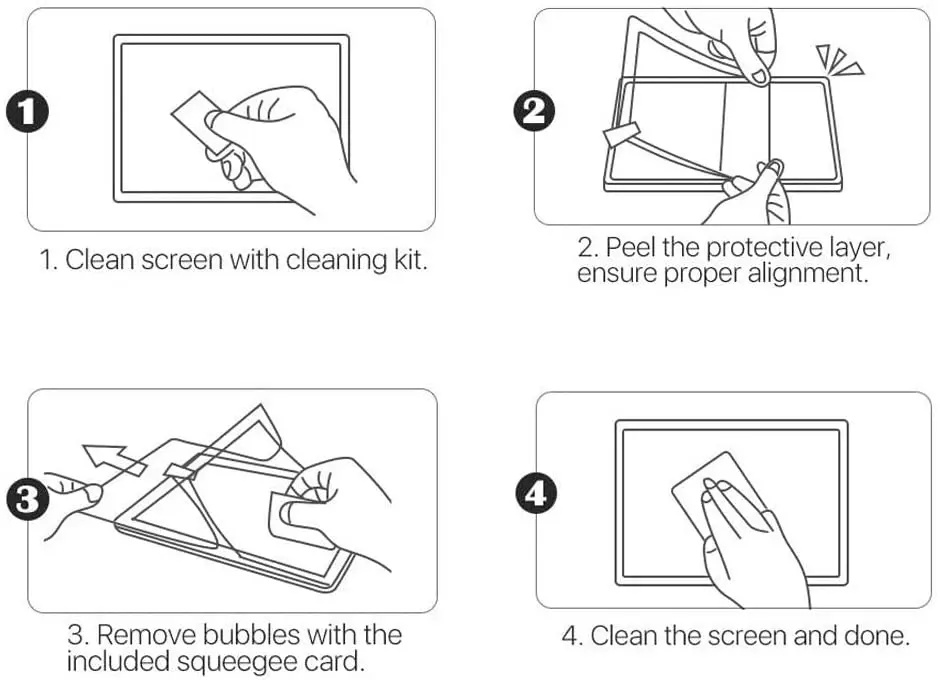2Pcs Tablet Tempered Glass for Samsung Galaxy Tab S7 T870 T875 Full Screen Protector Cover Coverage Anti-Scratch Screen