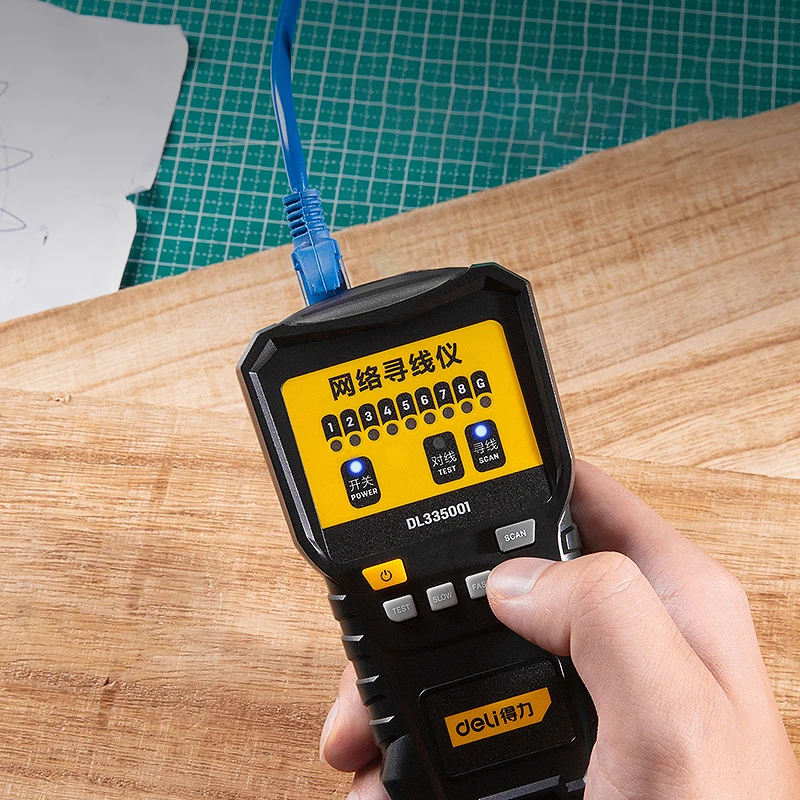 Deli DL335001 Digital Network Line Finder  Open Circuit Short Circuit Test Looking For Wire Instrument Electrician Tools