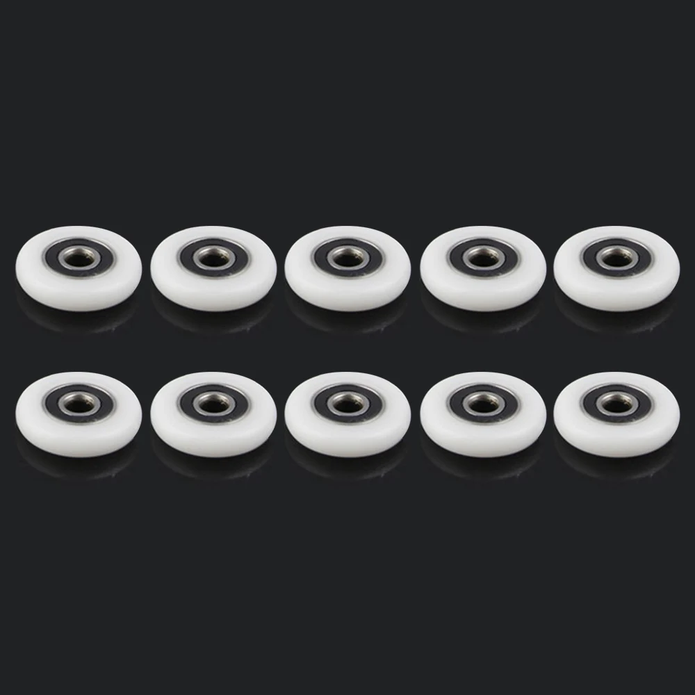 

10Pcs Bath Cabinet Roller Wheel Shower Room Accessories Bearing Roller Wheel 23mm/25mm/27mm Rollers For Sliding Door