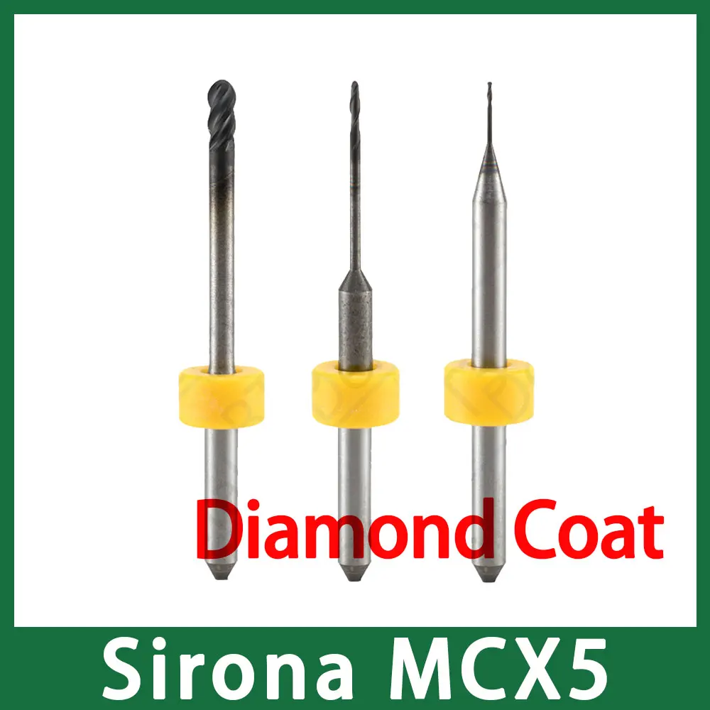 Sirona MCX5 Milling Tools with Diamond Coat for Zirconia