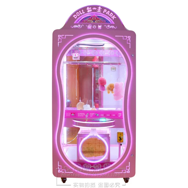 

Game Center Kids Adult Catch Prize Gift Dolls Soft Toy Transparent Scissors Machine Amusement Park Arcade Game Machine