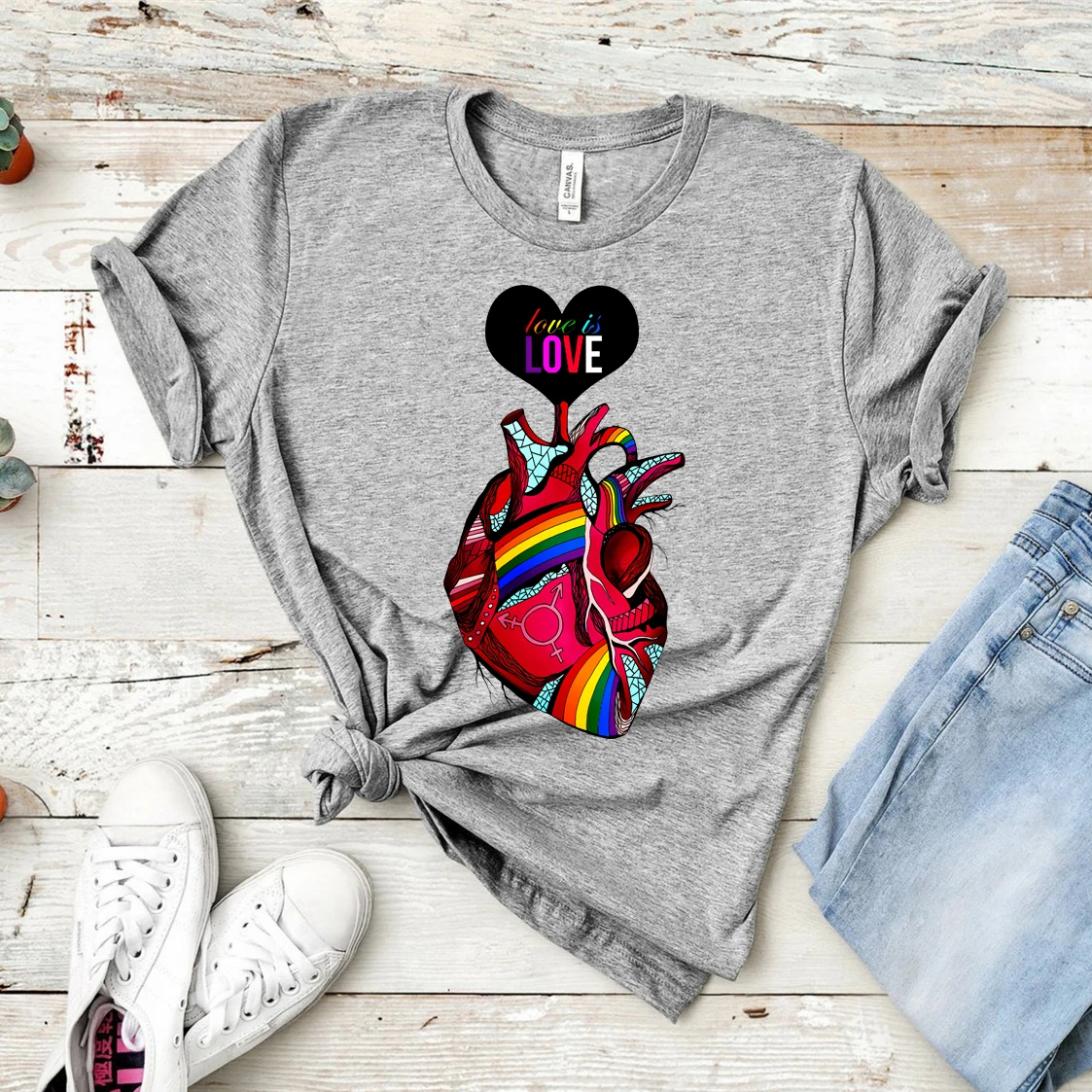 

2020 футболка с надписью Love Is Love Heart, забавная рубашка Pride, винтажная Радужная футболка с графическим рисунком, футболки ЛГБТ, лесбийские футболки с защитой прав, кавайная футболка