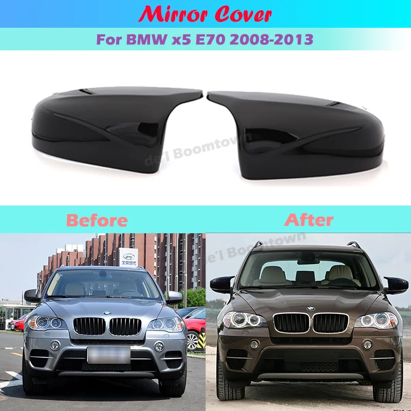 

Новая крышка бокового зеркала автомобиля для BMW x5 E70 2008 2009 2010 2011 2012 2013, крышки заднего вида, черные, высококачественные типы