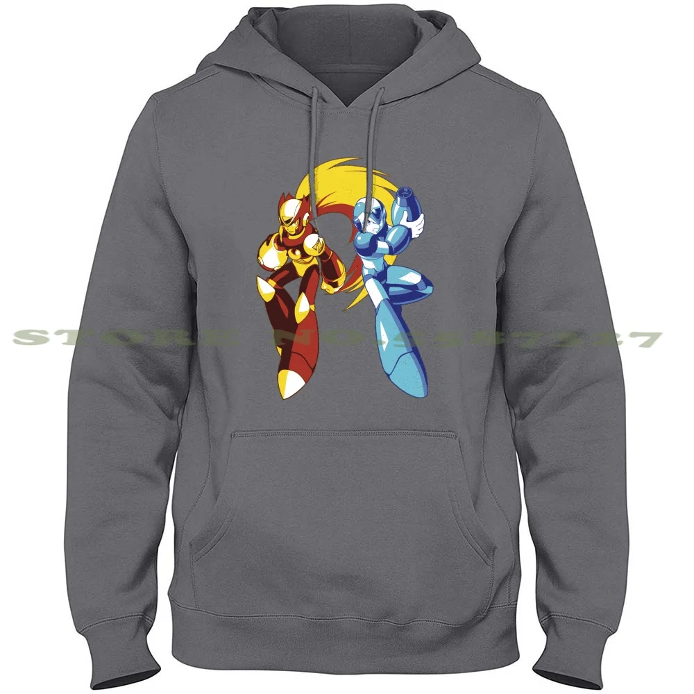 Mega Man And Zero — 01 100% Pure Cotton Hoodie Tshirt Megaman X Zero Snes Sigma Rockman Corrupted Obtineo Abstract Surreal