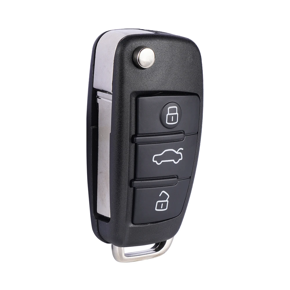 XNRKEY 3 Button Car Remote Key 8E Chip 315/433/868Mhz for Audi A6 S6 Q7 2004-2015 FCC: IYZ 3314 P/N: 4F0837220R/D 4F0837220M/T