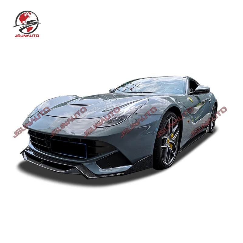 Carbon Fiber Body Kit For Ferrari F12 2013 2014 Front Lip Rear Diffuser Spoiler Side Skirts DMC Style Auto Parts