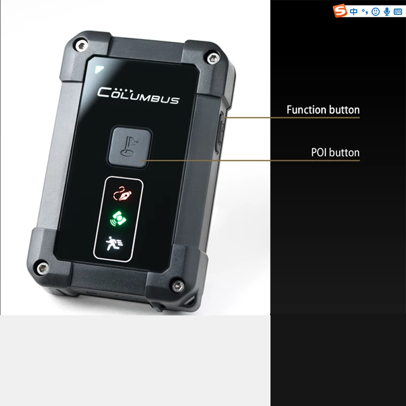 콜럼버스 P-1 전문 GPS 데이터 로거, 고정밀 GPS 트랙 녹음기 P1 방수 야외 블랙 박스, 10hz 데이터 수집기