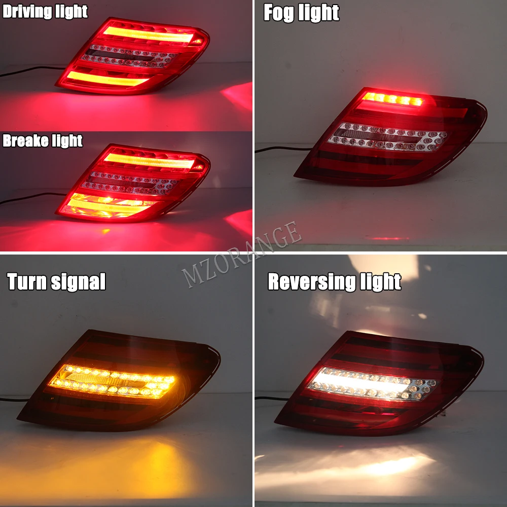 LED Inner Rear Tail Light For Mercedes Benz W204 C180 C200 C220 C260 C280 C300 2011 2012 2013 2014 Brake Lamp Car Accessories