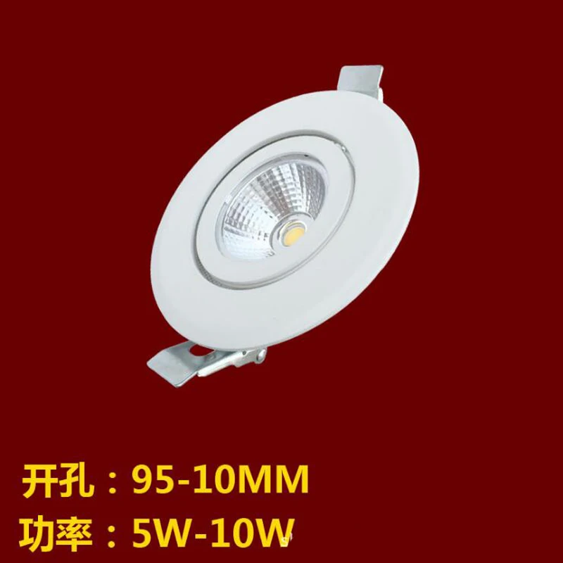 60pcs/lot 10w 15w 20W Ceiling DownLight Adjustable Gimable Rotation Recessed Led downlights COB Led Spot Lamp Ac85-265V