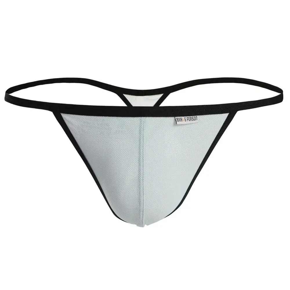 Brave Person Mens Sexy Thongs Jockstrap Penis Pouch Briefs Panties Underwear Men G Strings Underpants Bikini Gay Underwear