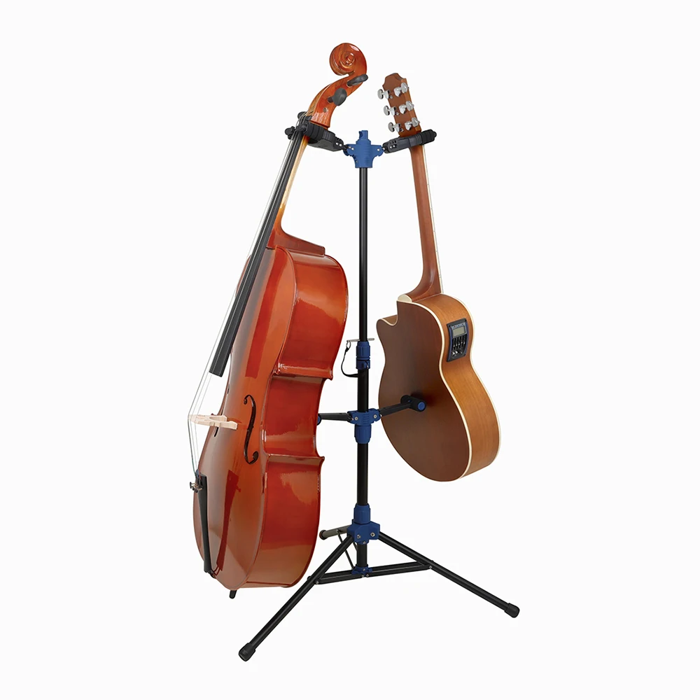 Guitar Holder 2 Hook Universal Floor Guitar Stand Non-slip Folding Stand  Popular  Musical  Holder  Guitar Accessories In 2021