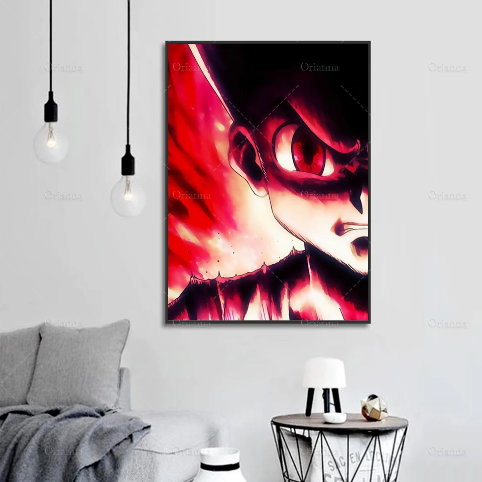 

Modern Canvas Painting Anime Poster Hunter X Hunter Home Decor HD Wall Art Print Modular Pictures Living Room Decoration Bedroom