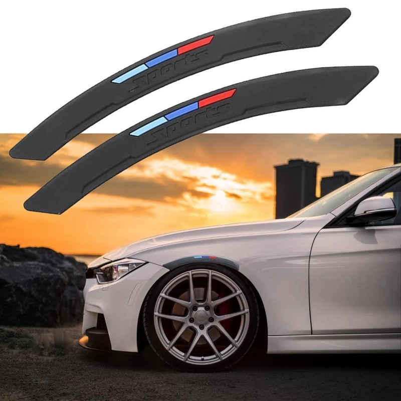 Car decor Universal Sport Wheel Eyebrow Arch Lips Fender Guard Protector Car Strips Trim fit for BMW infiniti q50 2pcs/set