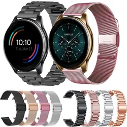 Cinturino in acciaio per orologio OnePlus 46mm bracciale in metallo per Polar Ignite Unite Vantage M grana X Zepp E cinturino in maglia Smart Watch