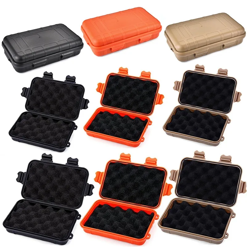 New L/S Size Outdoor Plastic Waterproof Airtight Survival Case Container Camping Outdoor Travel Storage Box