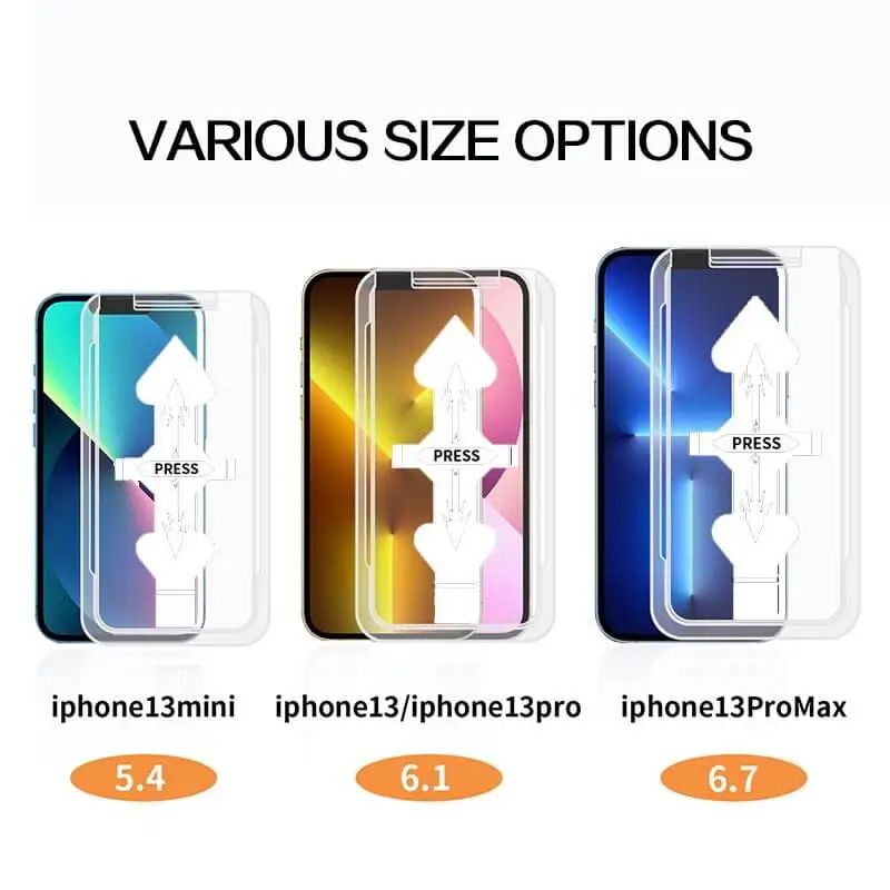 Tự Động Căn Chỉnh Điện Thoại Bảo Vệ Bộ Phim Nhanh Chóng Dán Thứ Hai Dán Iphone12/13 Chống Bụi/Chống Peep Thứ Hai dán Thần Dropshipping