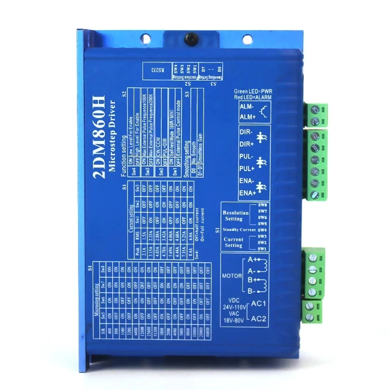 CNC milling machine stepper driver kit 5-axis for engraving machine nema34 stepper motor+2DM860H stepper motor driver+6-axis MPG