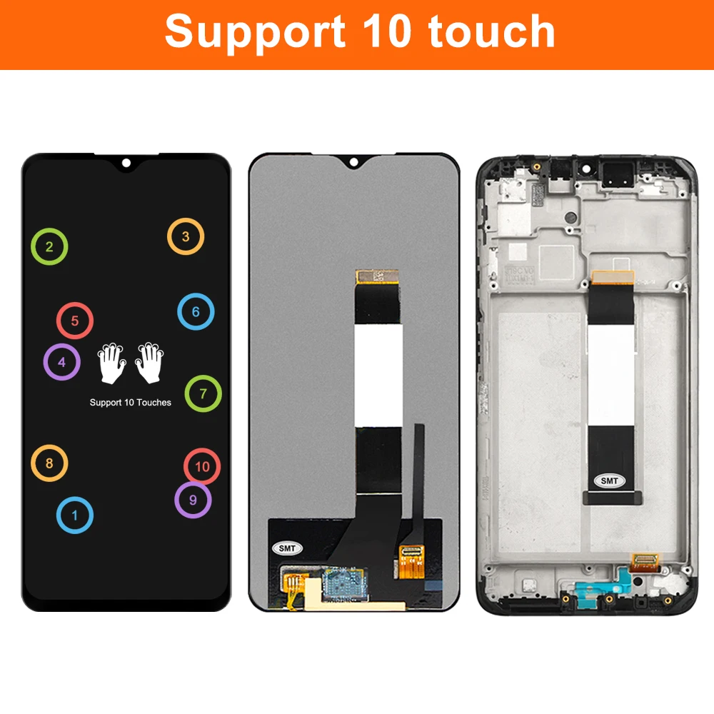 6.53\'\' Display Replacement For Xiaomi Redmi 9T LCD Touch Screen Digitizer Assembly For Redmi 9T J19S M2010J19SG Model