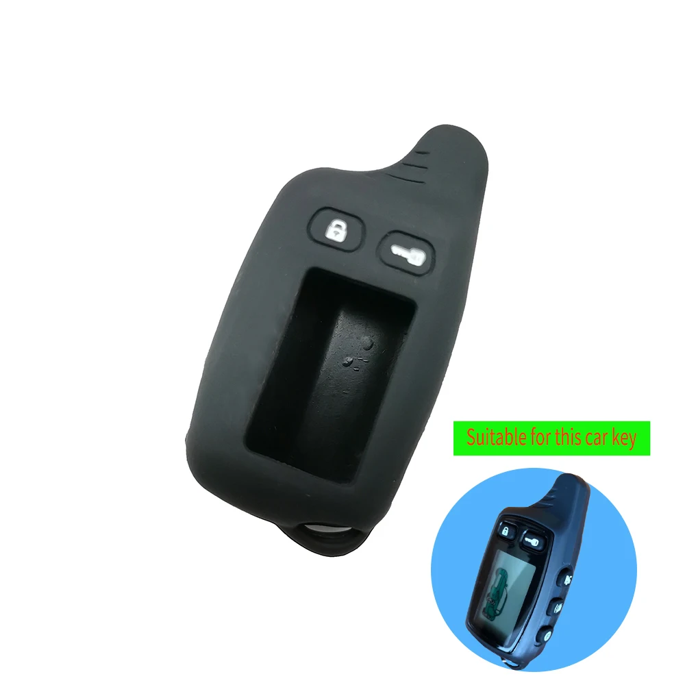 Silicone Key Cover For Tomahawk TW-9030 TW-9020 TW-9010 Two Way Car Burglar Alarm Lcd Keychain Cover Remote Protective Case