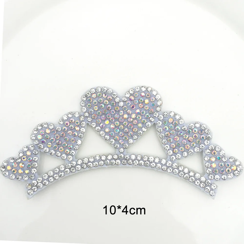 10 Stück/Set Mehrstilige Filz-Applikationen mit Diamantkrone für DIY-Stirnbänder und Weihnachtsmützen-Zubehör – Detail 4