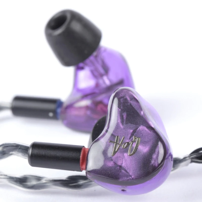 

QOA PINK LADY 2BA+1DD Hybrid 3 Driver In Ear Earphone HIFI Monitor Headset With 2Pin Detach Cable Custom Resin IEM Earbud