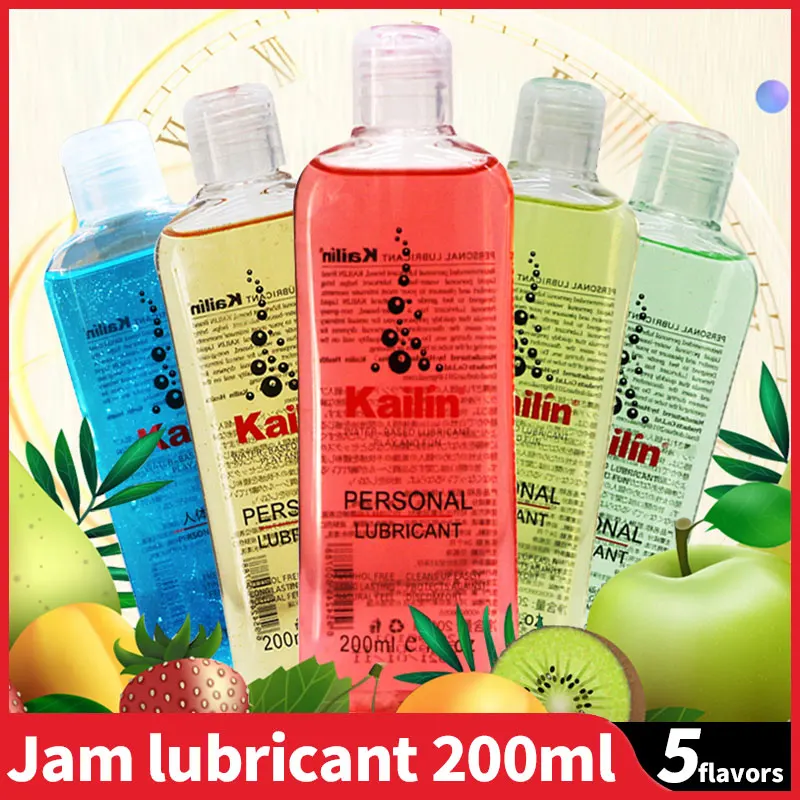 Fruit Flavor Anal Grease for Sex Lubricant Lube Gel Vagina Lubrication 200ml Fruit Taste Water Based Oil Lubricante Sexual