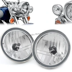 Motorcycle Accessories Front Spotlight Driving Fog Light Bulb Halogen For Harley Touring Road King Electra Street Glide Chopper