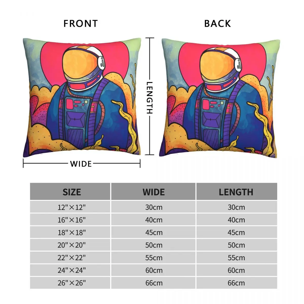 The Planet Explorer Square Pillowcase Polyester Linen Velvet Pattern Zip Decor Pillow Case Home Cushion Cover 18