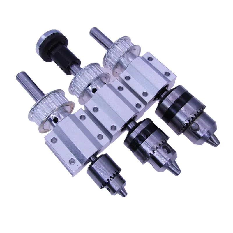 Free Shipping No Power Spindle Assembly Small Lathe Accessorie Trimming Belt JTO/B10/B12/B16 Drill Chuck Set DIY Woodworking Cut
