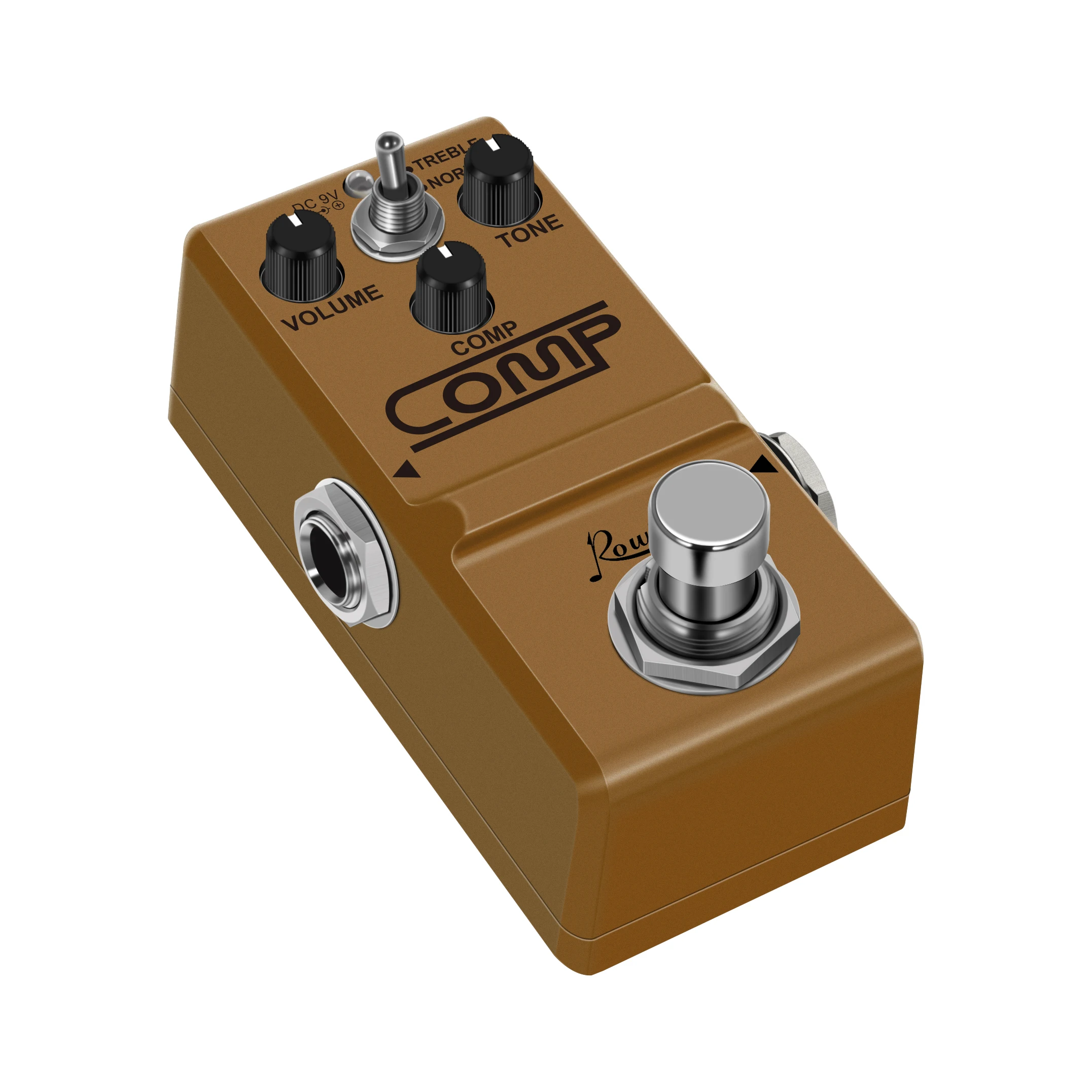 Rowin pedal de efeito de guitarra compressor pedal baixo comp efeito de compressão true bypass cp333 dourado drop ship suportado