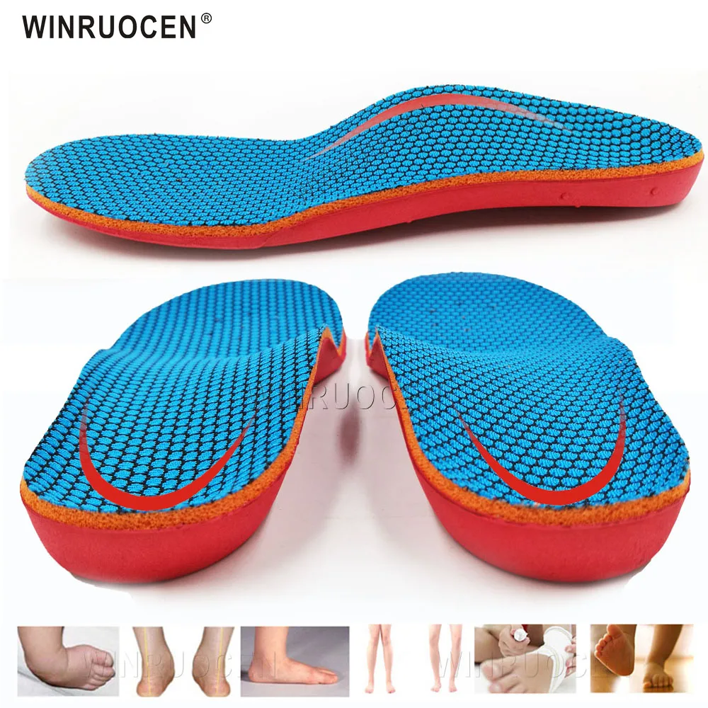 EVA Kids Children Flat Feet Correction Arch Support Insoles Pads Correction Health Feet Care Insert Sport Shoes Pad Care Tool