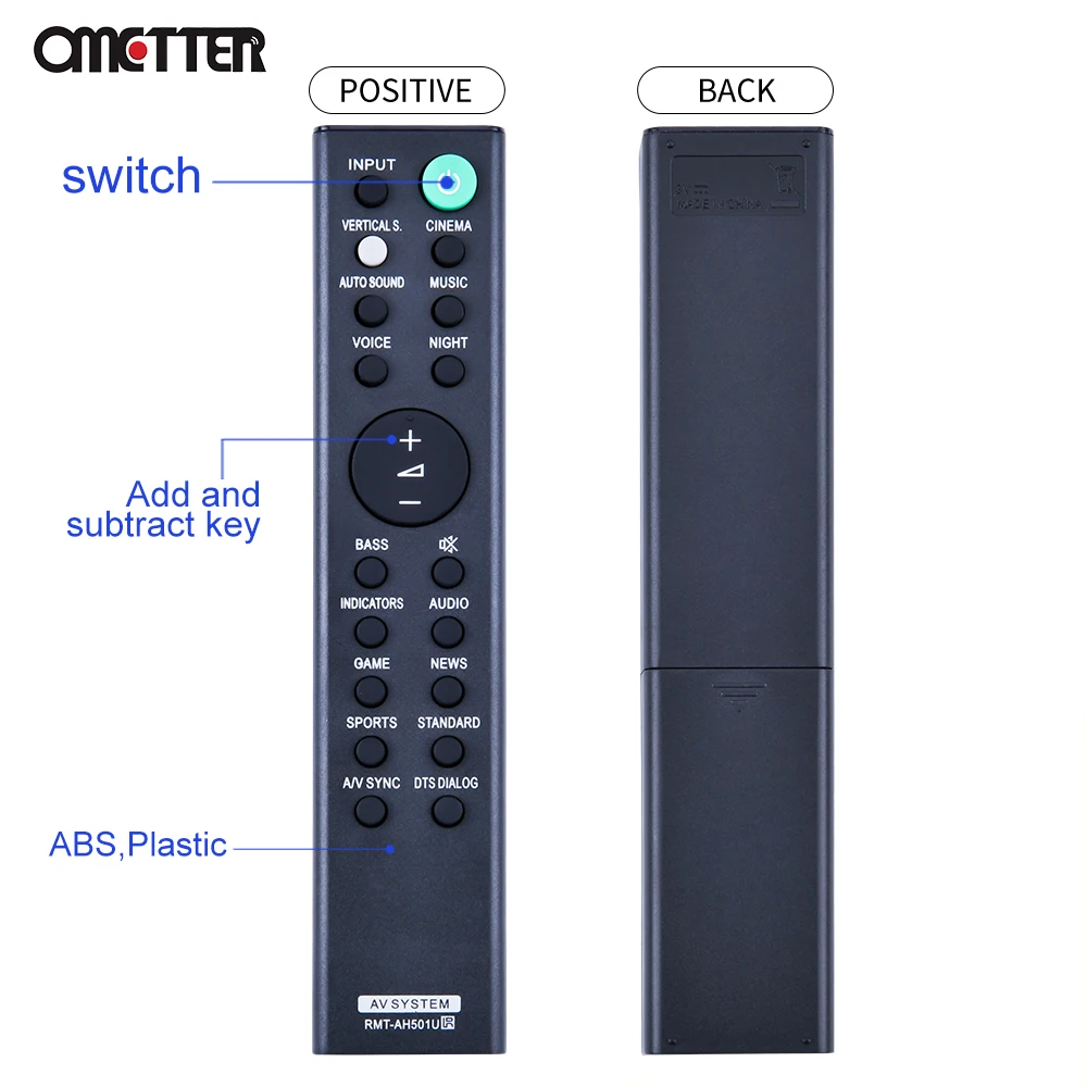 Φ для Sony HT X8500 Remote Sound Bar HTX8500 RMT-AH501U