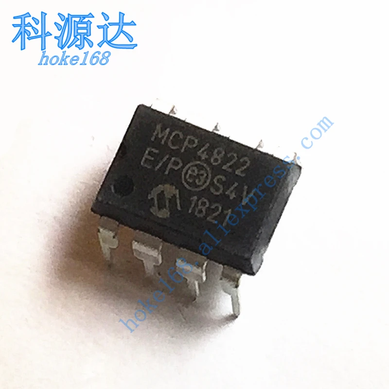 

5pcs MCP4822-E/P MCP4822 DIP-8 DAC 2-CH Resistor-String 12-bit 8-Pin PDIP Tube Original Available Ready Stock