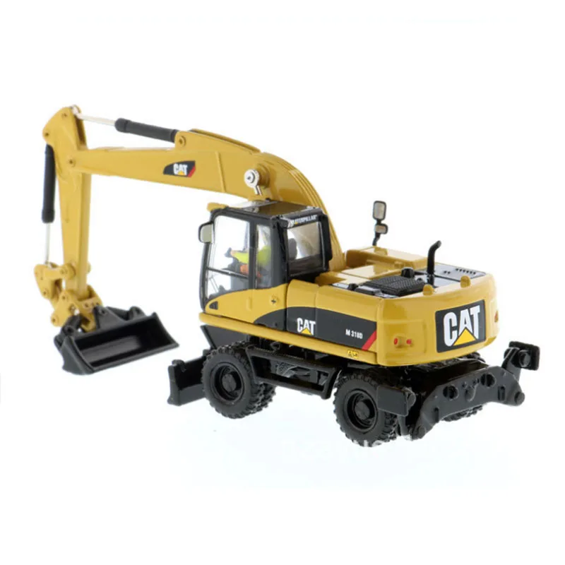 1/87 Scale Alloy CAT M318D Wheel Excavator-High Line Diecast Construction Truck for Toys Collection Series 85177 Type Home Shows