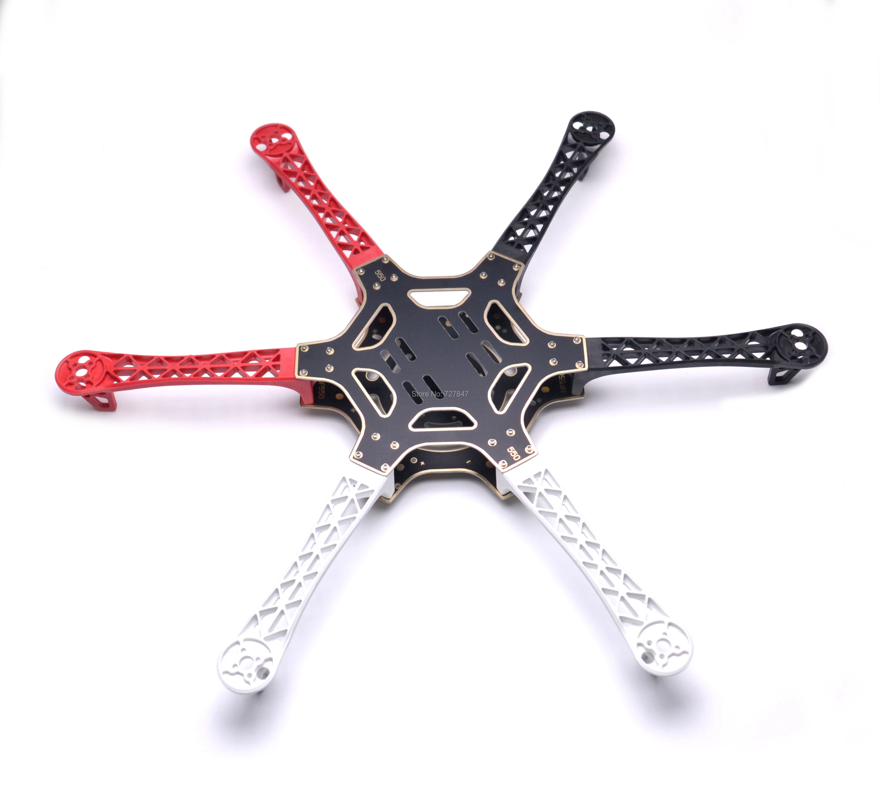 F550 550mm Hexa-Rotor Air Frame FlameWheel Kit  for 2212 920KV Motor / APM / PIXHAWK S500 MultiCopter Hexacopter UFO Heli