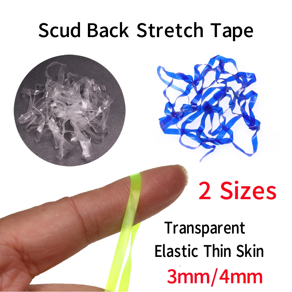 Cinta de respaldo elástico para camarones Ninfa Scud fluorescente - imagen 5