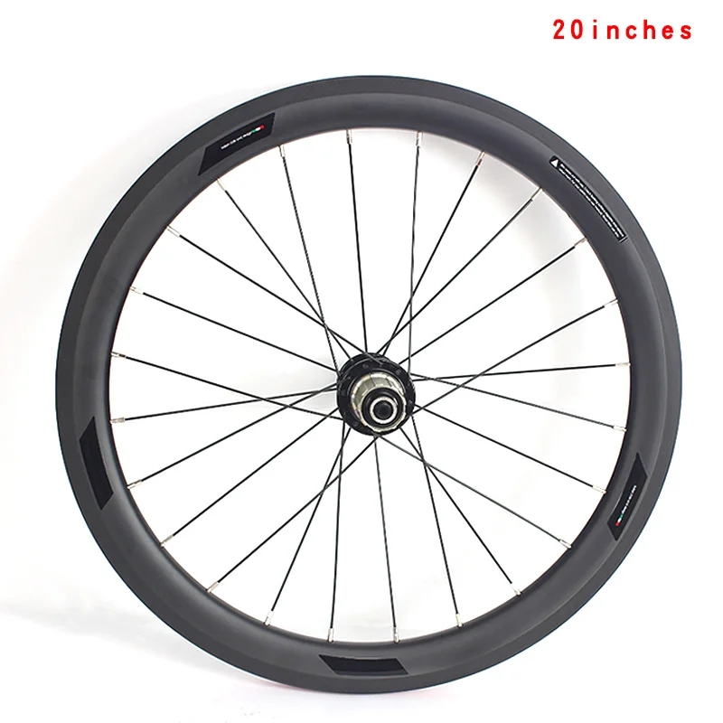 Bicycle carbon fiber wheel set Novatec flower drum 20 inch 406 / 451v brake road wheel set bicycle wheel set