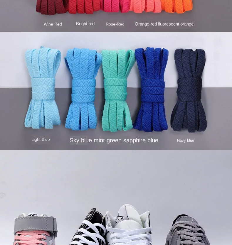 1pair Classic Basics Flat Shoelaces Sneakers Shoelace Canvas Shoes Basketball Shoe Laces Black White Color Shoes Accessories