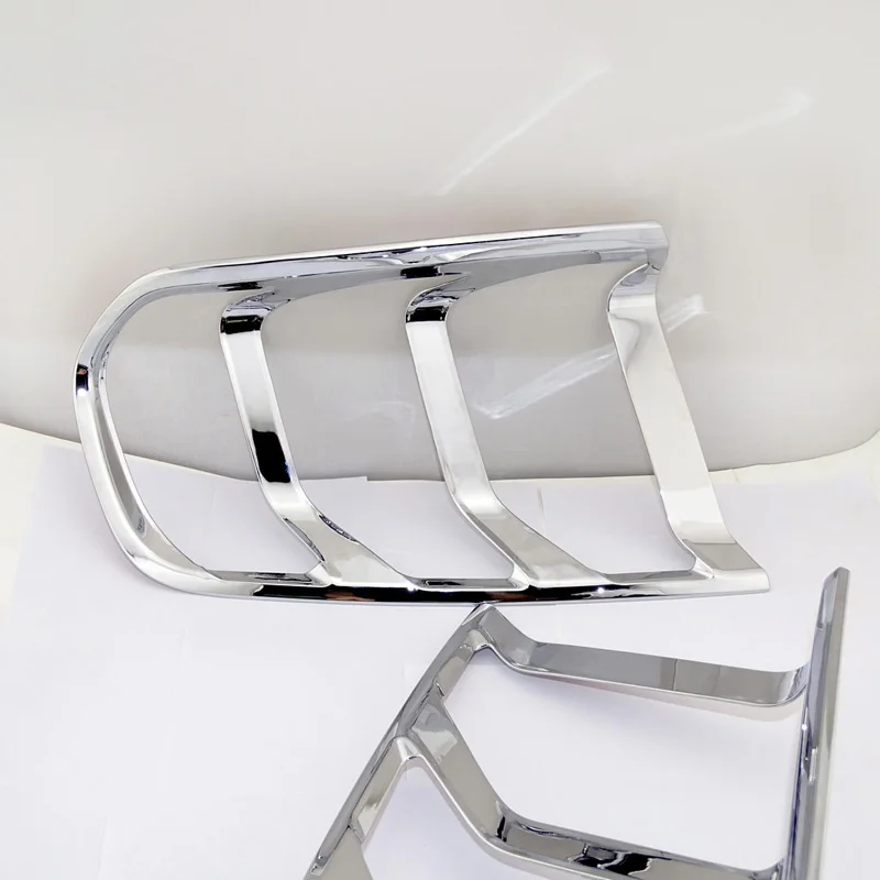 A pair Chrome mustang body kit Car Taillight Decorative Frame Cover tail lamp Trim bezel surrounder For Ford Mustang 2015-2017