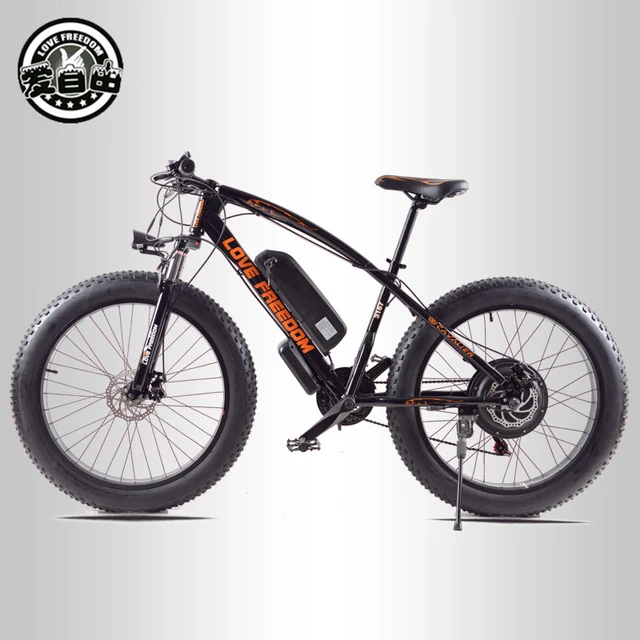 Love Freedom 21 speed Mountain Bike Electric Bicycle 48V 500W 13Ah 26X4.0 powerful electric Fat bike free delivery