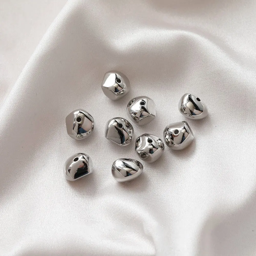 20PCS  Irregular Resin Beads Metallic Feeling Pendant Charms for Jewelry Making Diy Earrings Supplies Made Acrylic Accessories - Image 3