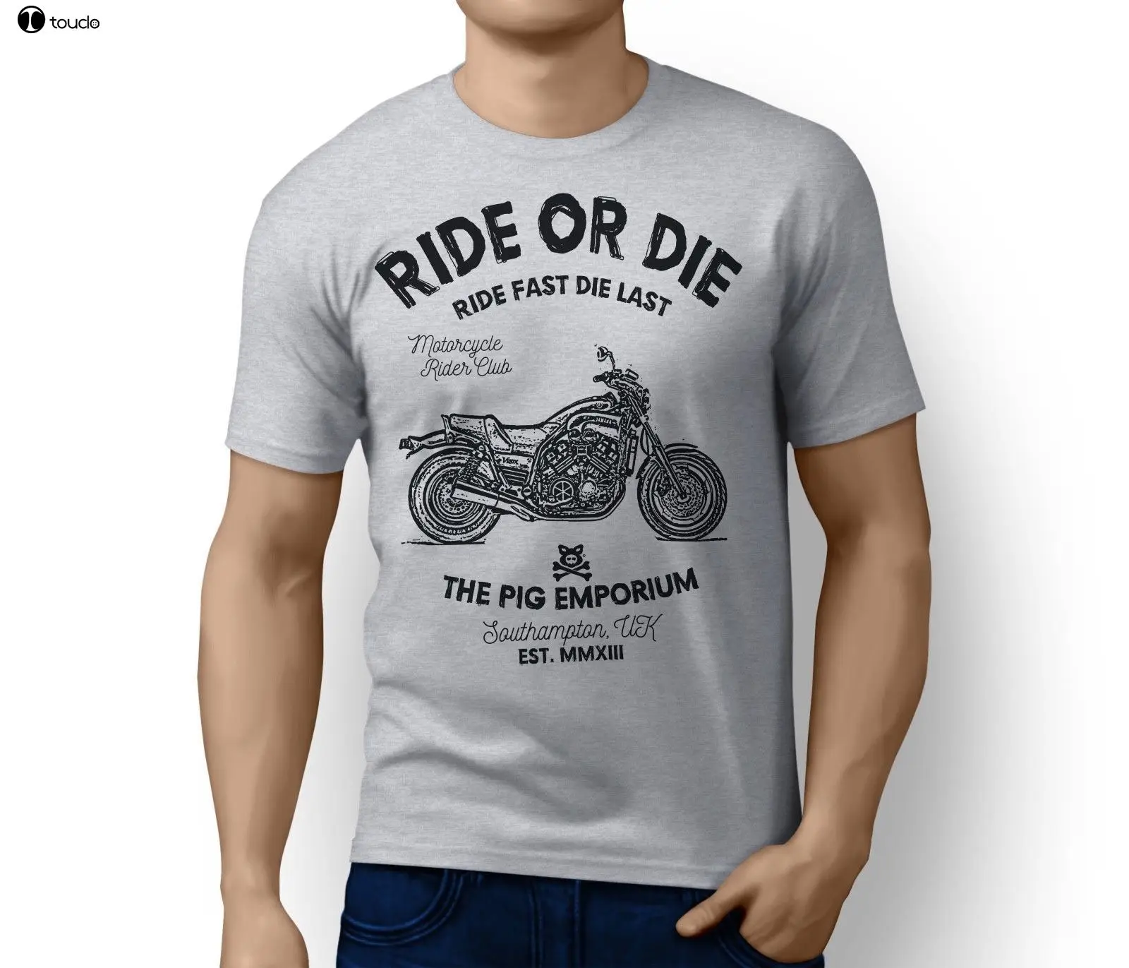 2019 Newest Fashion Ride or Die Japan Motorbike VMAX 1200 Full Power Beast Inspired Motorcycle Art T-shirt