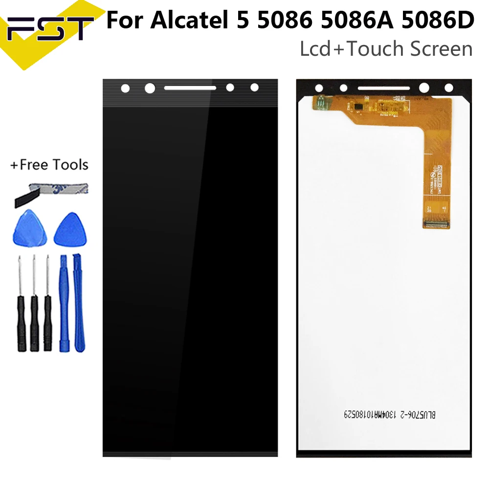 5.7inch LCD Display For Alcatel 5 5086D 5086A OT 5086Y OT5086D 5086Y LCD Display + Touch Screen Panel Replacement LCD