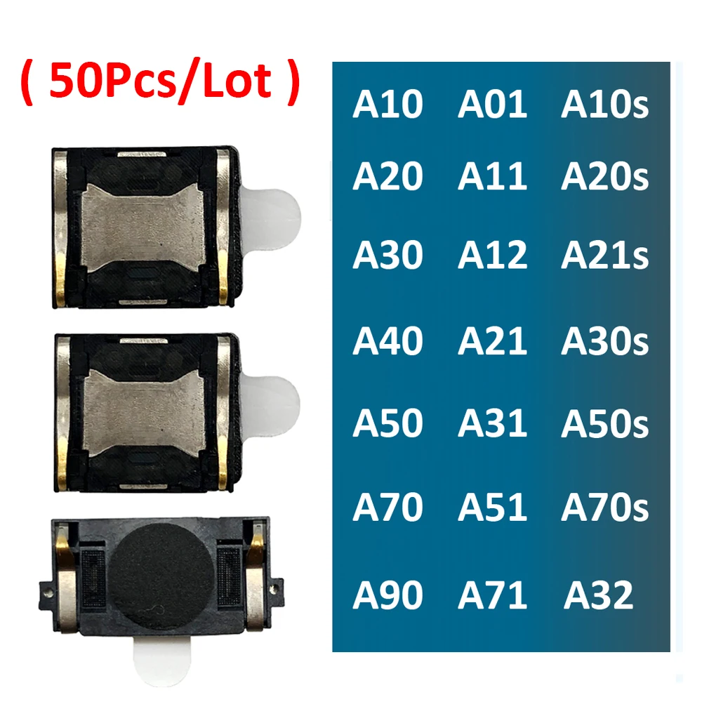 

50Pcs Earpiece Ear Speaker Receiver For Samsung A10 A20 A30 A50 A70 A10s A20s A30s A50s A21s A01 A11 A12 A21 A31 A51 A71 A32 4G