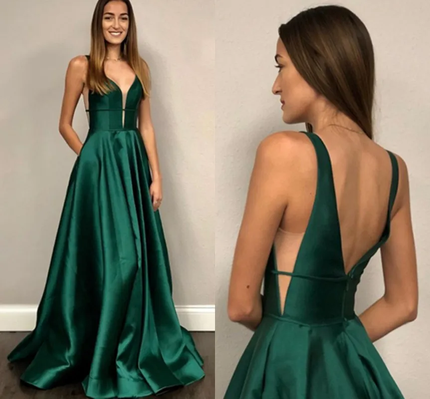 Simple Green Long Evening Dress 2024 Elegant Sweetheart Satin Formal Prom Gown Vestidos De Noiva Party Wear Abiye Robe Soriee