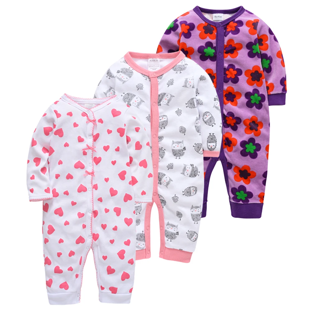 

3pcs Sleepers Baby Pyjamas Newborn Girl Boy Pijamas bebe fille Cotton Breathable Soft ropa bebe Newborn Sleepers Baby Pjiamas