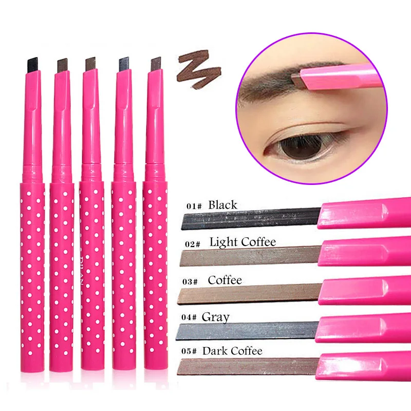 2024 Eyebrow Pencil Natural Waterproof Rotating Automatic Eye Brow Pencil Cosmetic Eyebrow Shaping Liner Pen